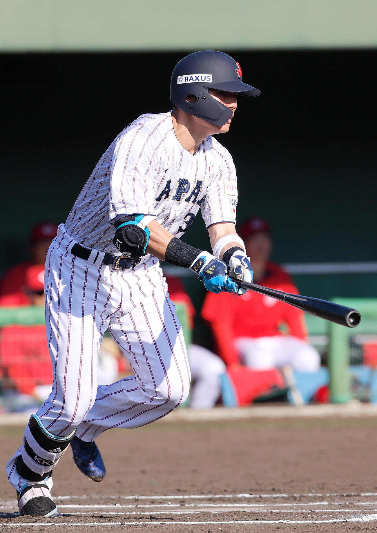 広島対侍ジャパン　6回裏侍ジャパン無死一塁、清宮は一直併殺に倒れる（撮影・上山淳一）