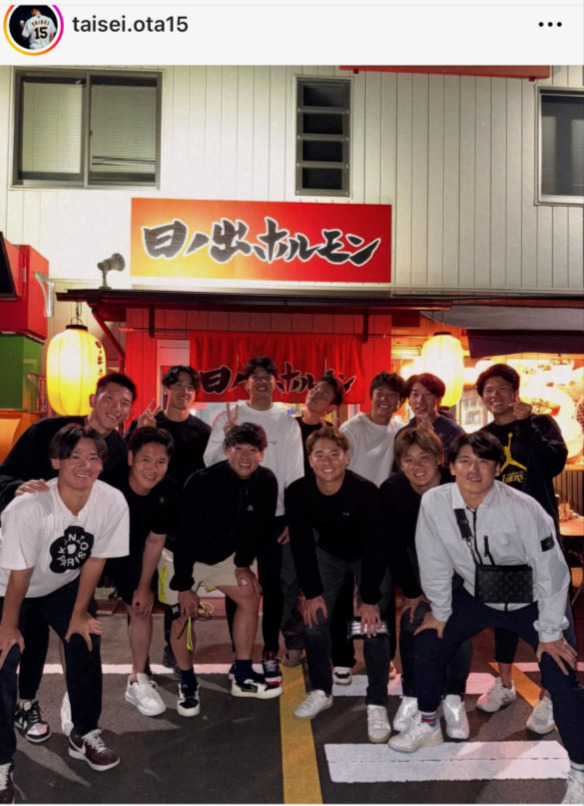 宮崎で開催された「投手会」（大勢のインスタグラムから）