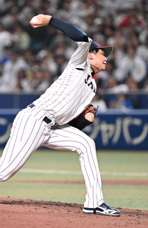 侍ジャパン】阪神才木浩人が3回完全投球の日本代表デビュー、150キロ