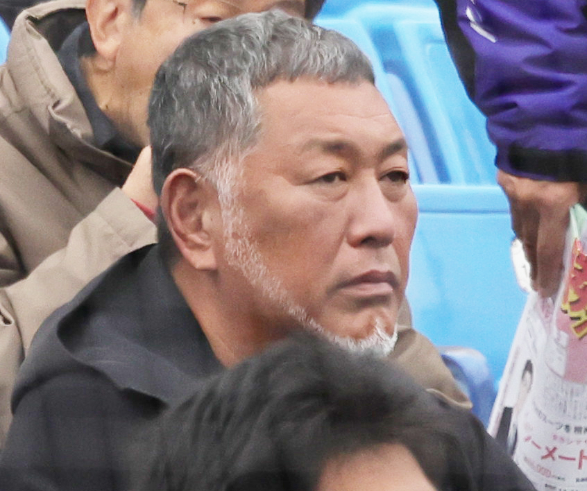 慶大対早大　観戦する清原和博氏（撮影・野上伸悟）