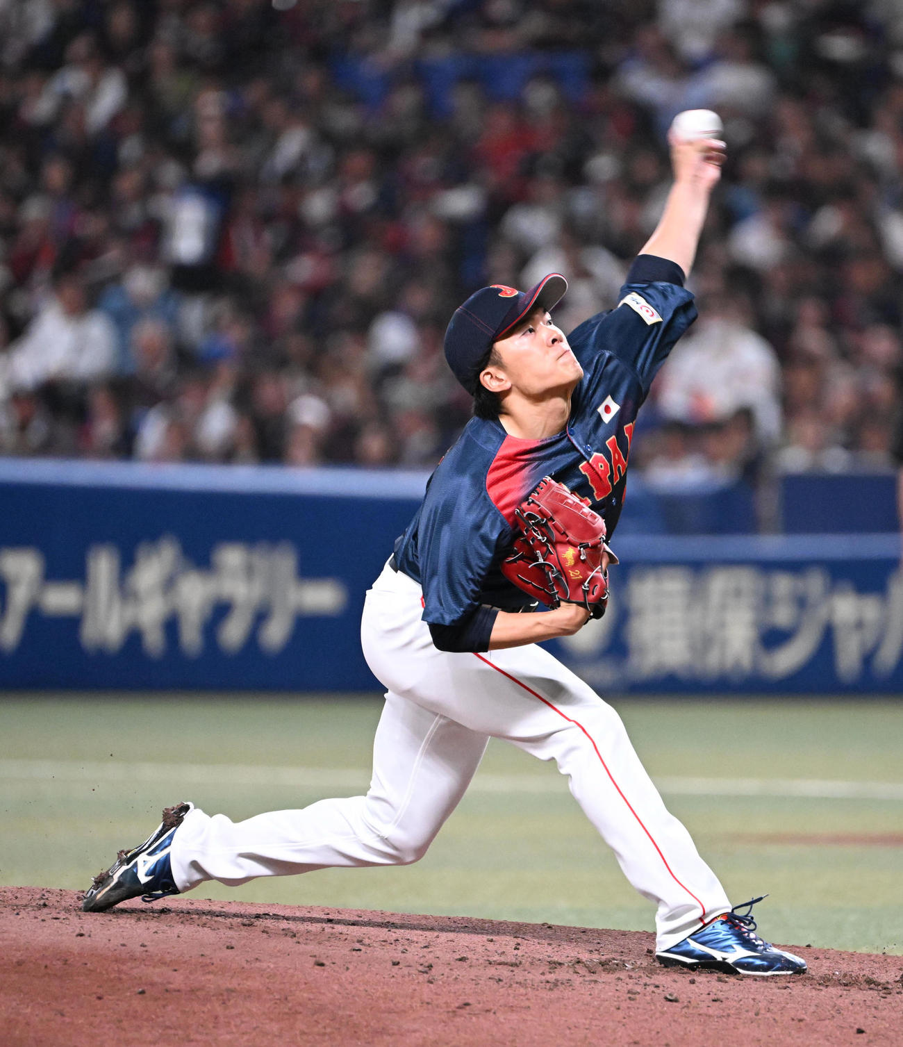 日本対チェコ　日本先発の早川（撮影・和賀正仁）