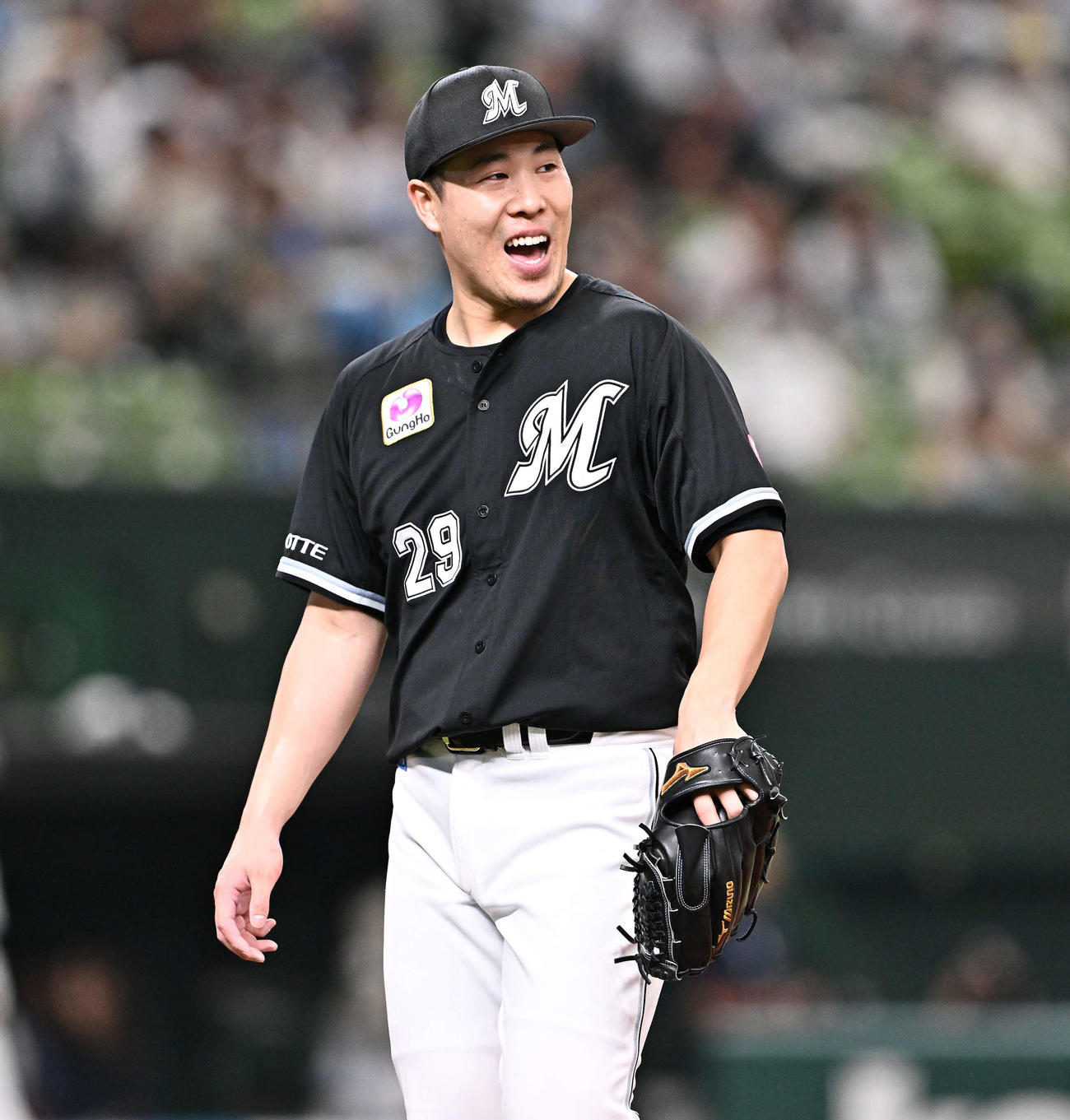 ロッテ西野勇士（2024年9月28日撮影）