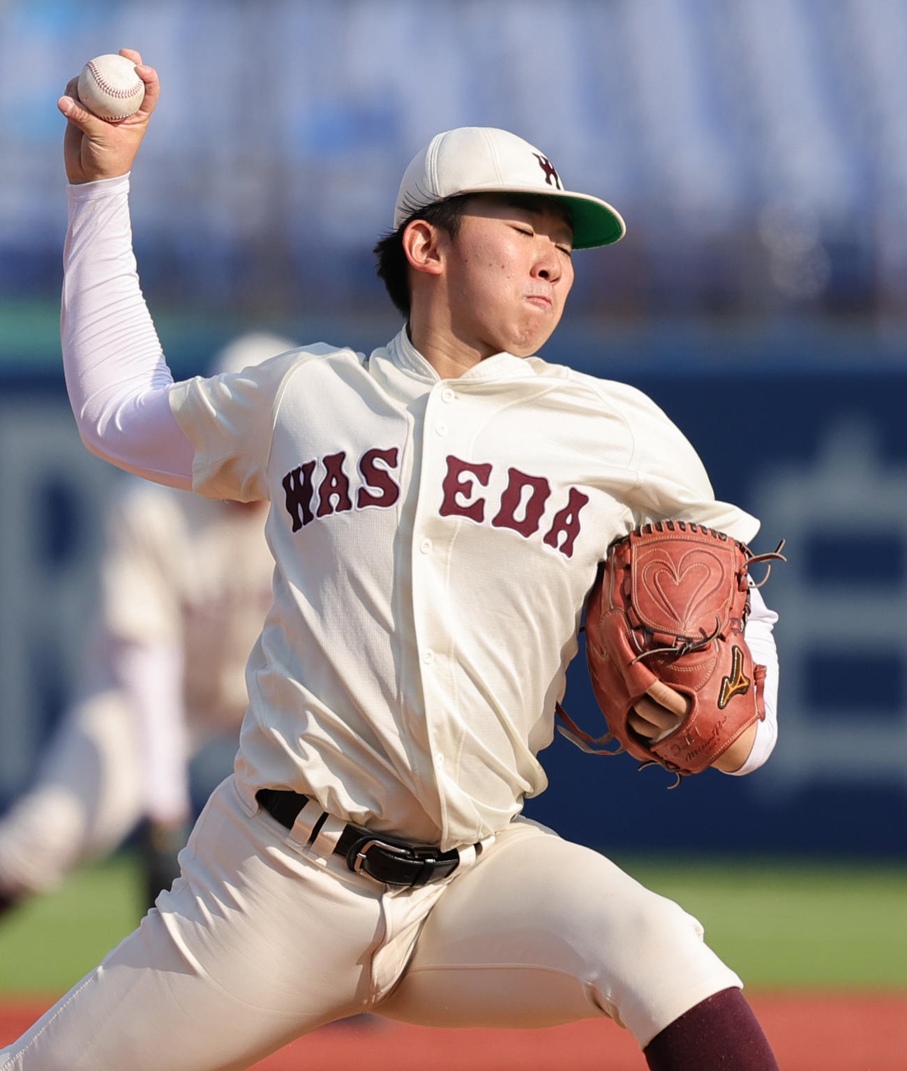 明大対早大　早大先発の伊藤樹（撮影・野上伸悟）