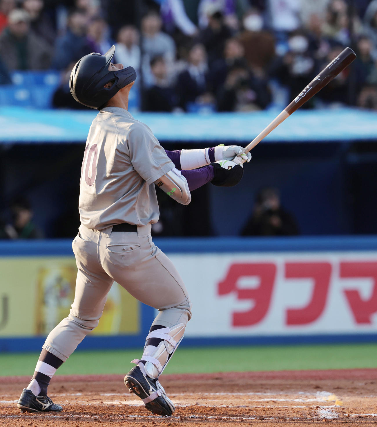 明大対早大　7回表明大1死、三飛に倒れる宗山（撮影・野上伸悟）