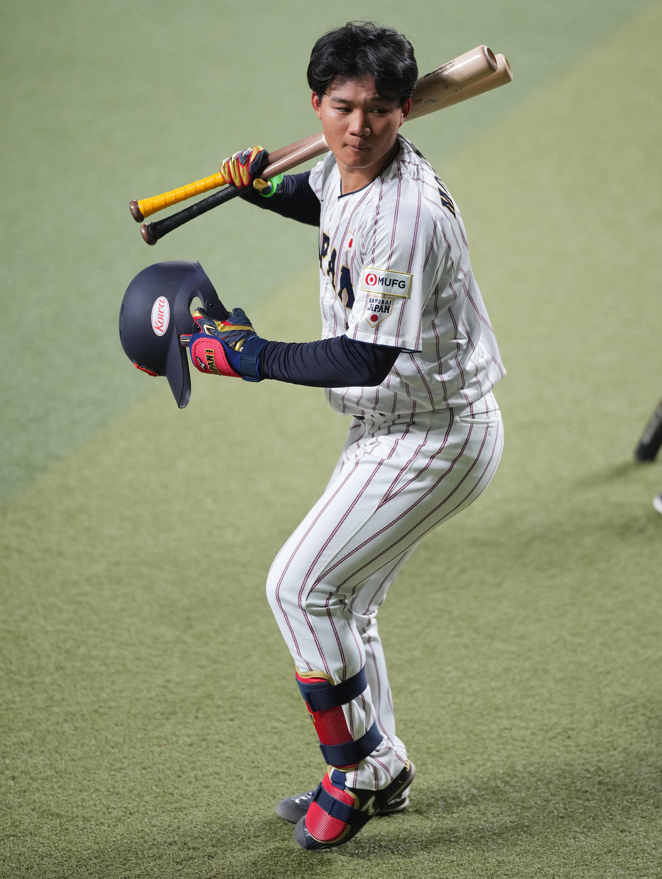 打撃練習に臨む森下（撮影・垰建太）