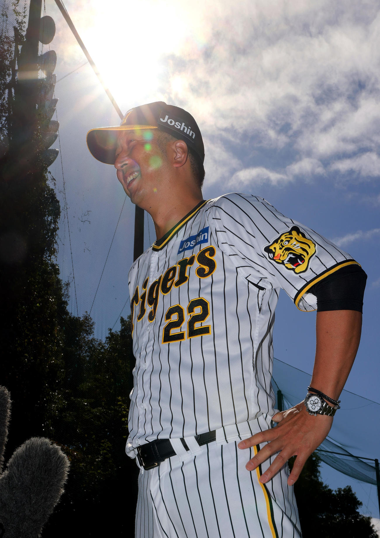 安芸での秋季キャンプを終え総括を行う阪神藤川監督（撮影・上山淳一）