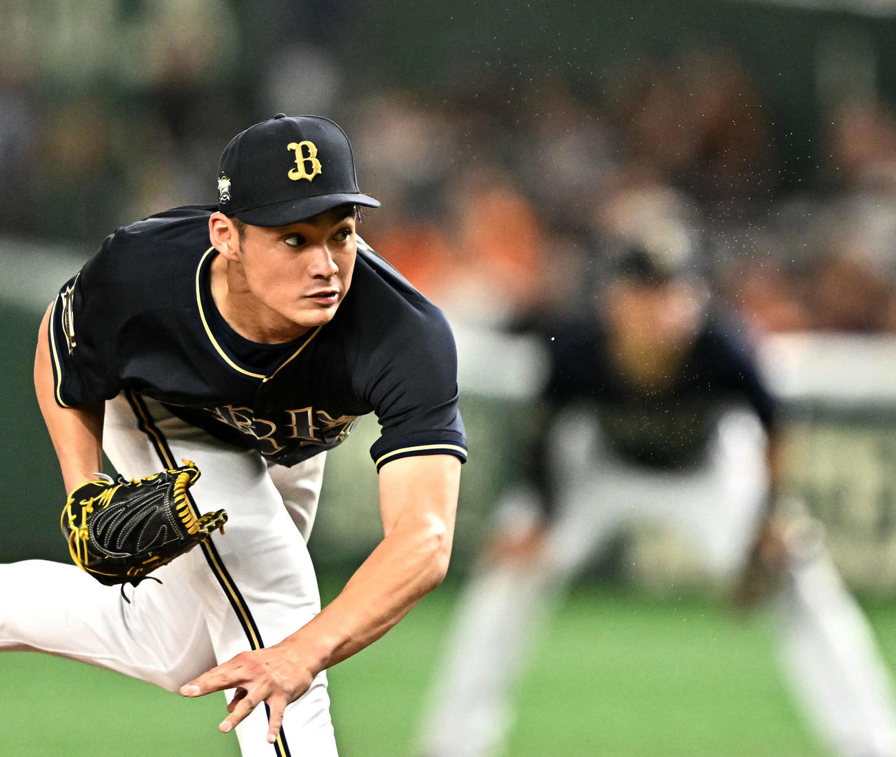 オリックスの佐藤一磨（2024年6月9日撮影）
