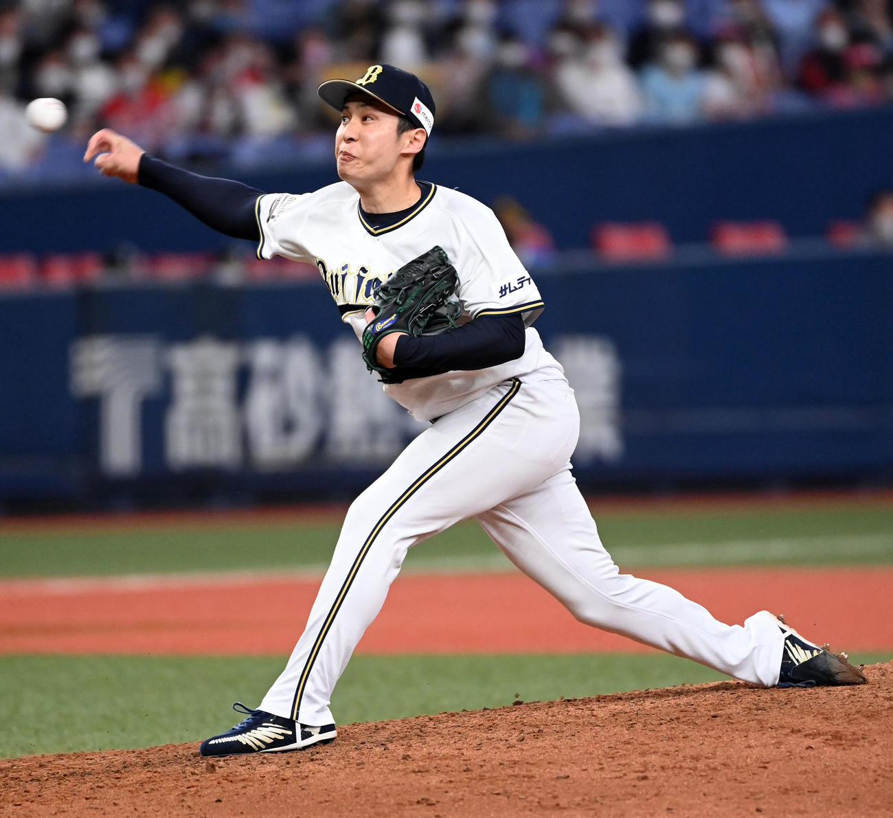 アンダースロー転向前の村西良太（2022年4月撮影）