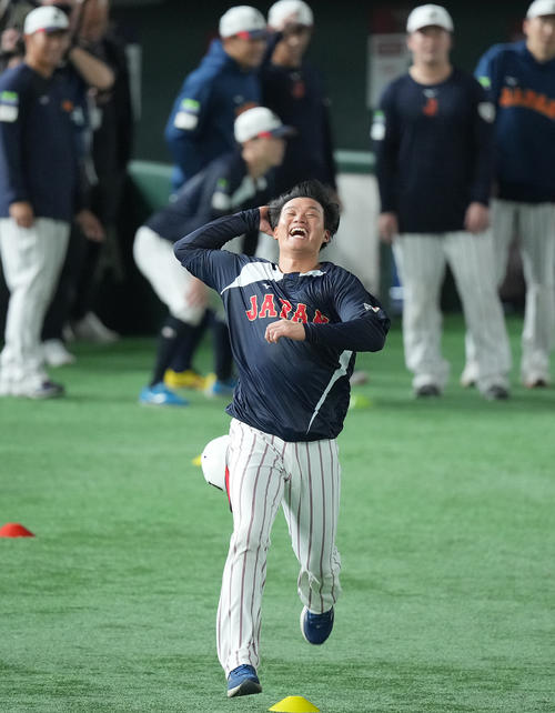 WBC プレミア12 日本代表　森下翔太選手　＃1 Lサイズ WBC:侍ジャパンの4番・森下翔太、チーム1号ホームランで突き放す