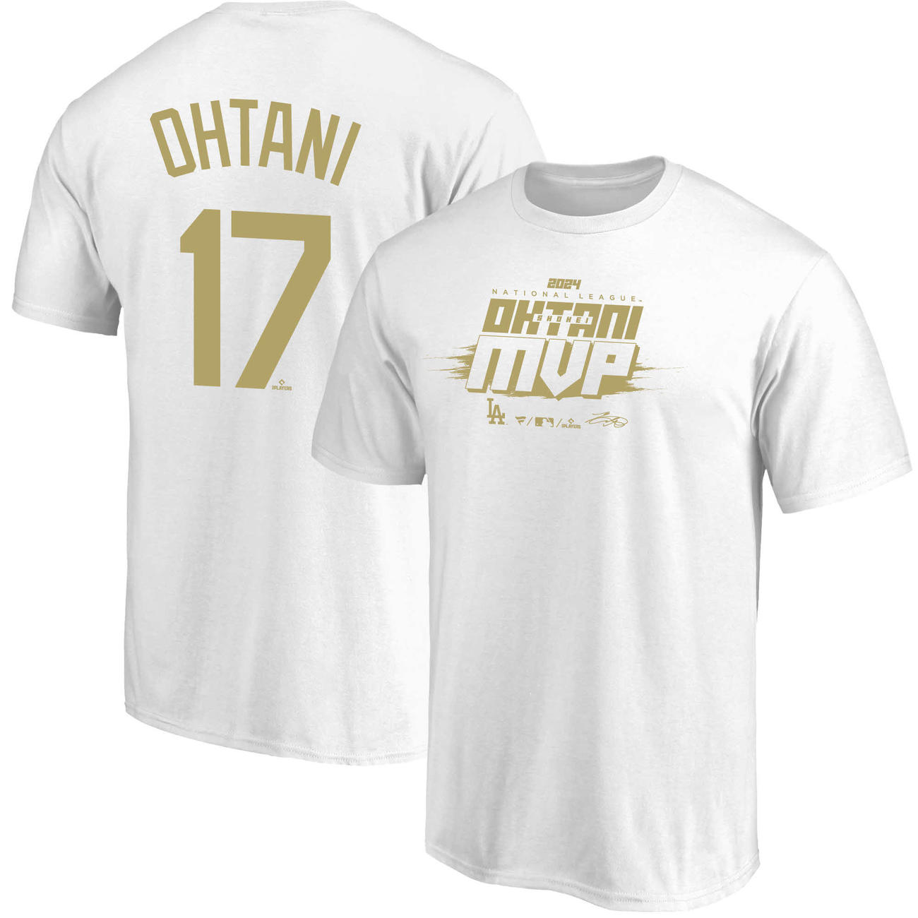 大谷翔平のMVP獲得記念Tシャツ（C）2024MLB