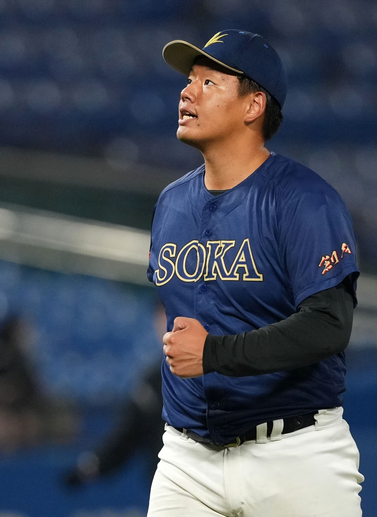 富士大対創価大　6回表を無失点に抑える創価大・田代（撮影・横山健太）