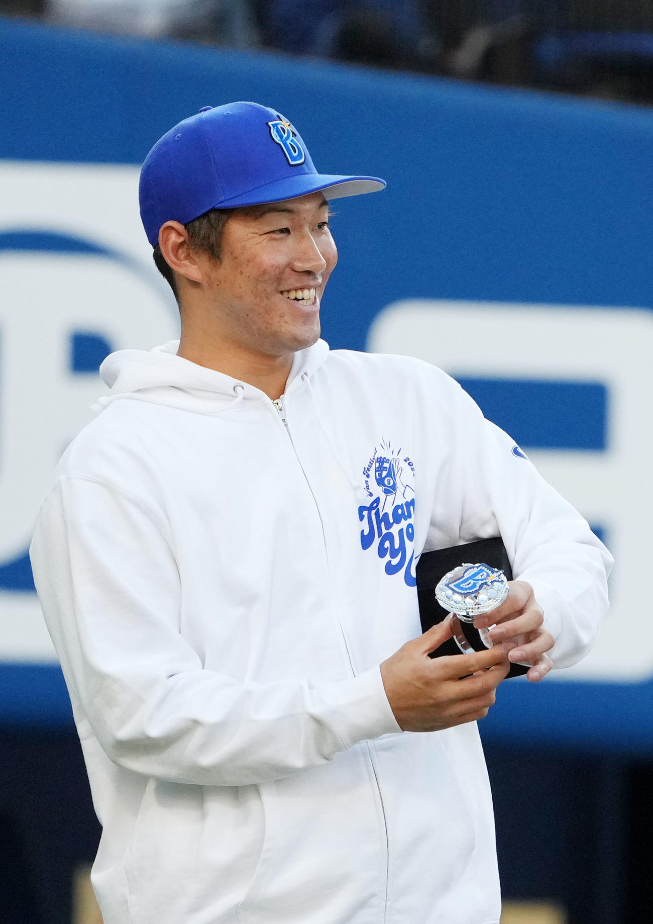紅白戦でMVPとなったDeNA京田（撮影・横山健太）