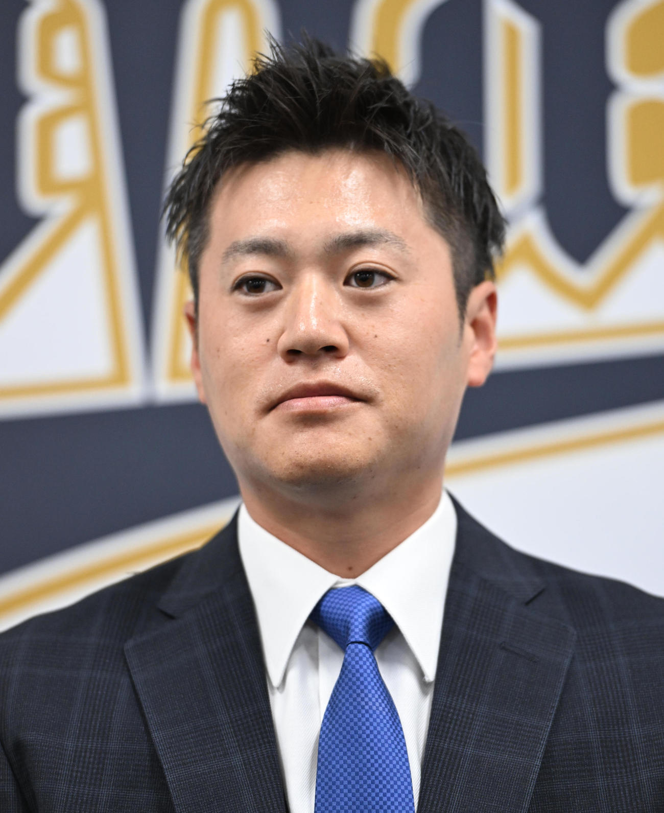 大幅アップで契約更改し会見するオリックス山田（撮影・和賀正仁）