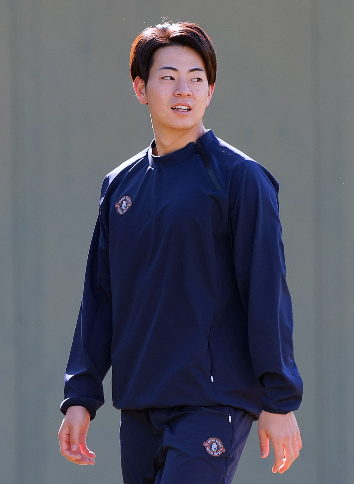 鳴尾浜球場でトレーニングに励む阪神下村（撮影・上山淳一）