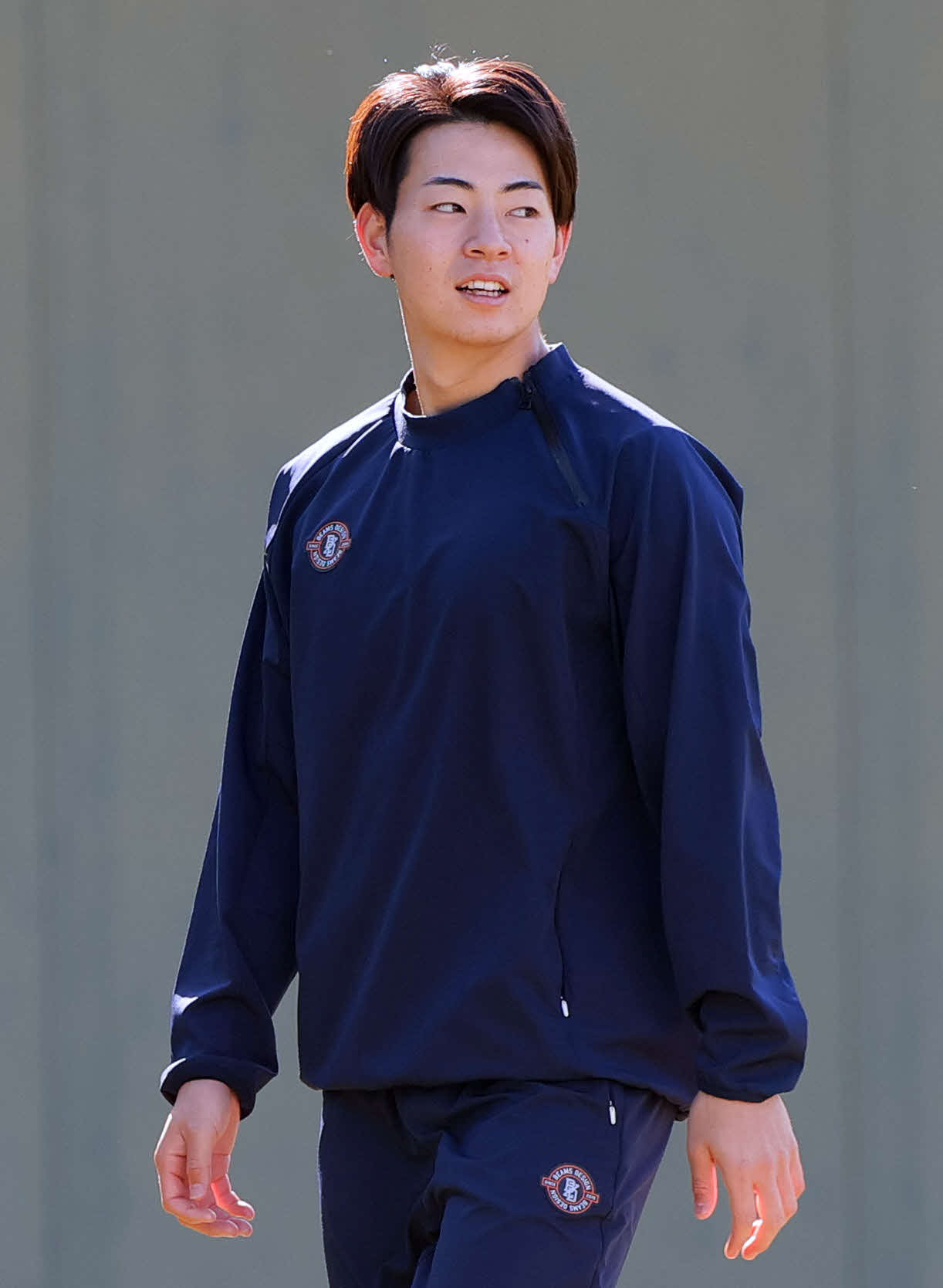 鳴尾浜球場でトレーニングに励む阪神下村（撮影・上山淳一）