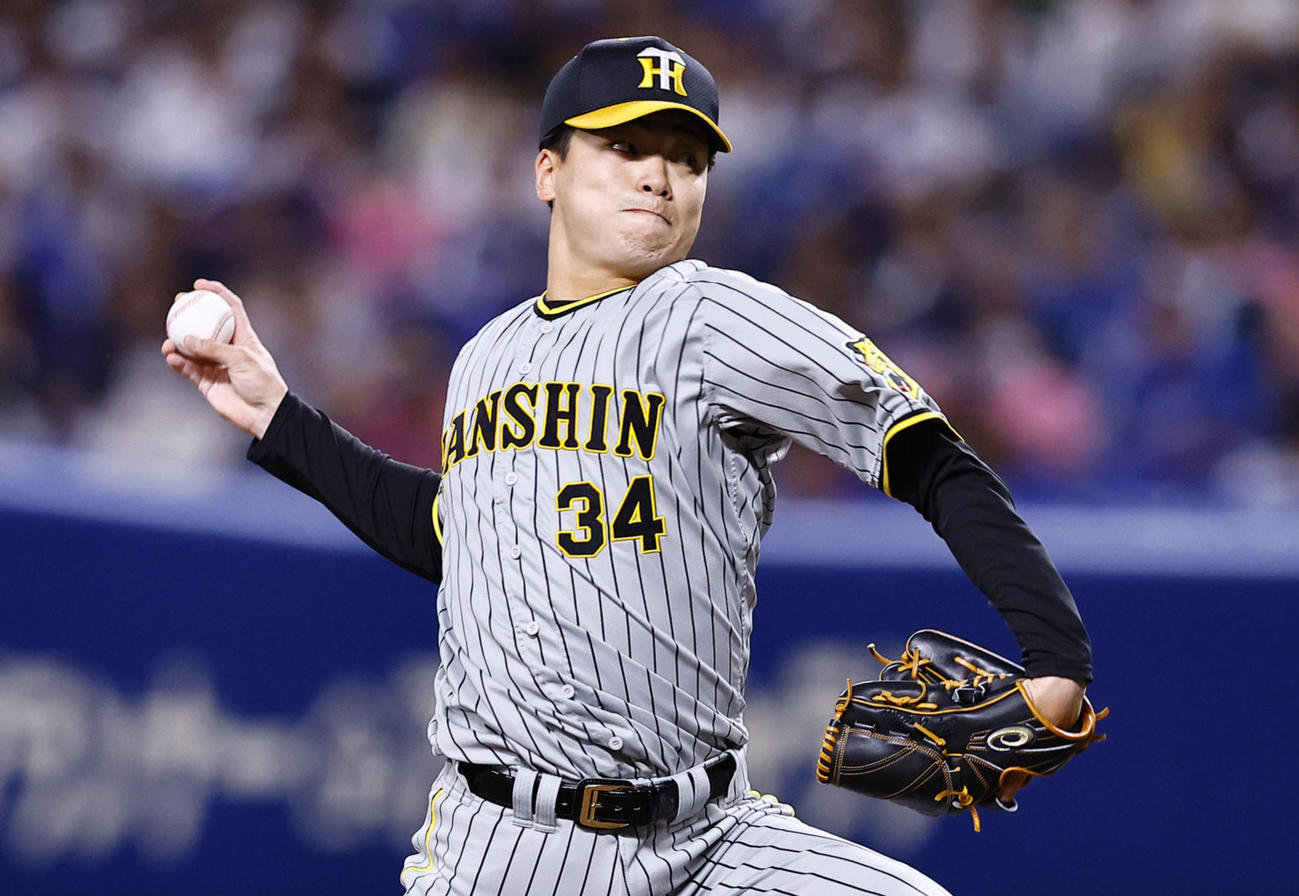 阪神漆原大晟（2024年7月13日撮影）