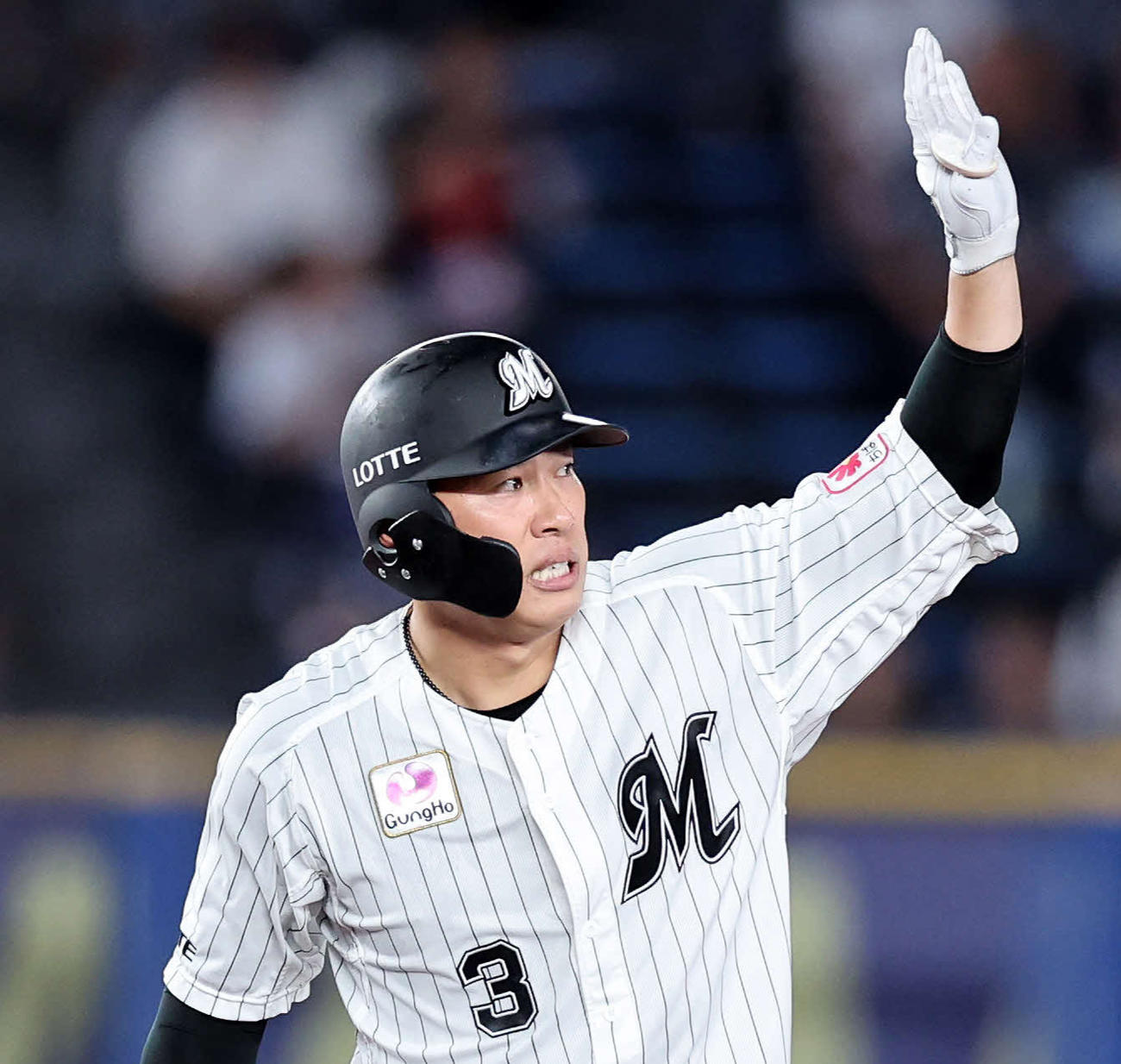 ロッテ角中勝也（2024年撮影）