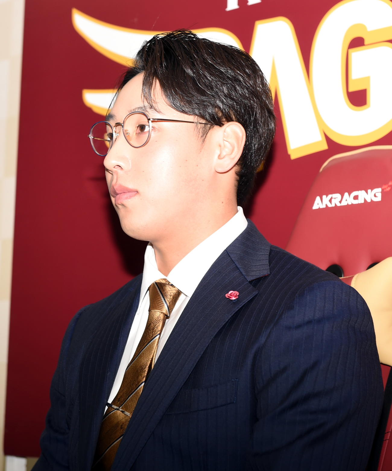 契約更改交渉に臨んだ楽天藤平（撮影・山田愛斗）
