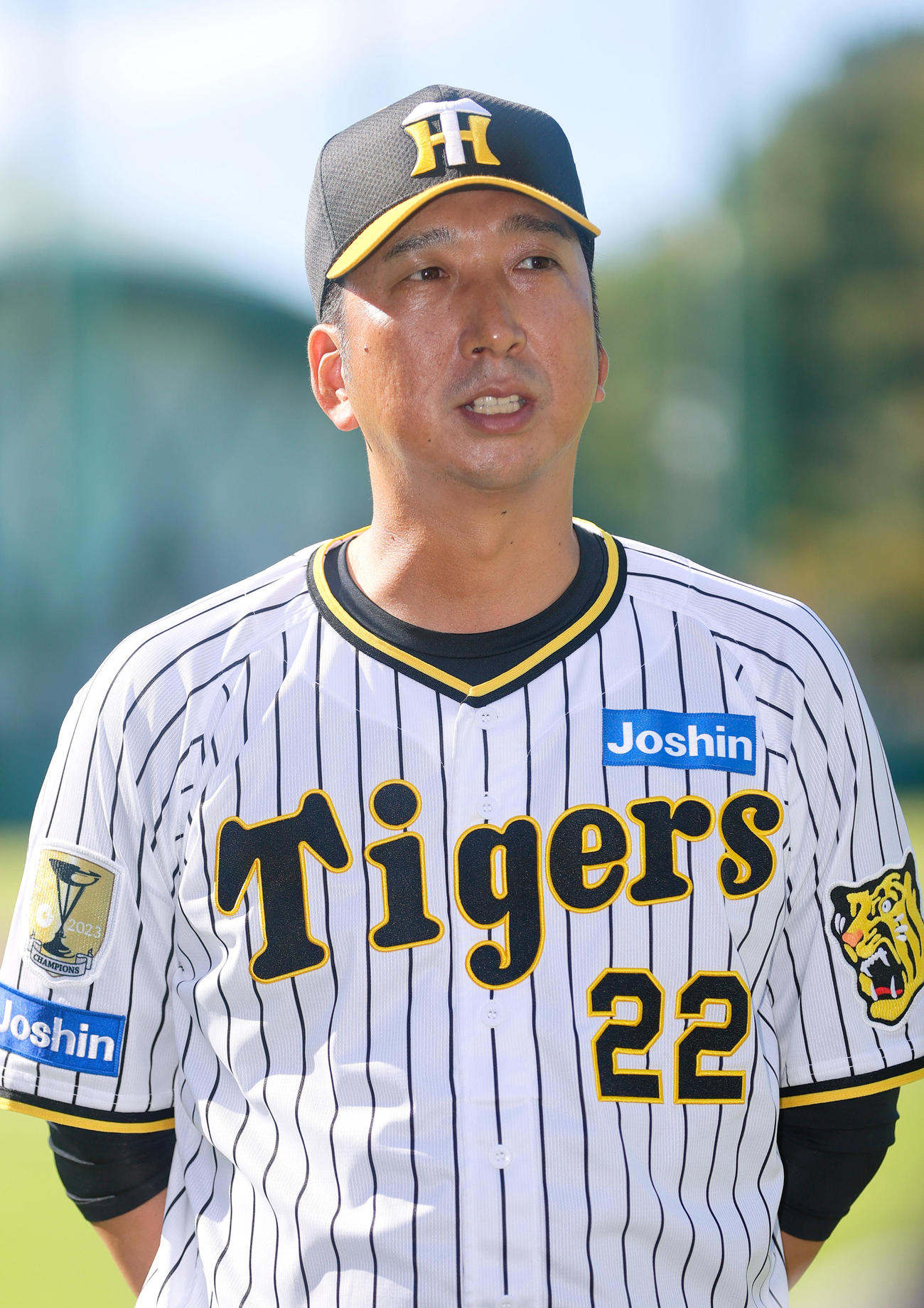 11月、秋季キャンプ地の高知・安芸から大山に向け、熱い思いを届けた藤川監督