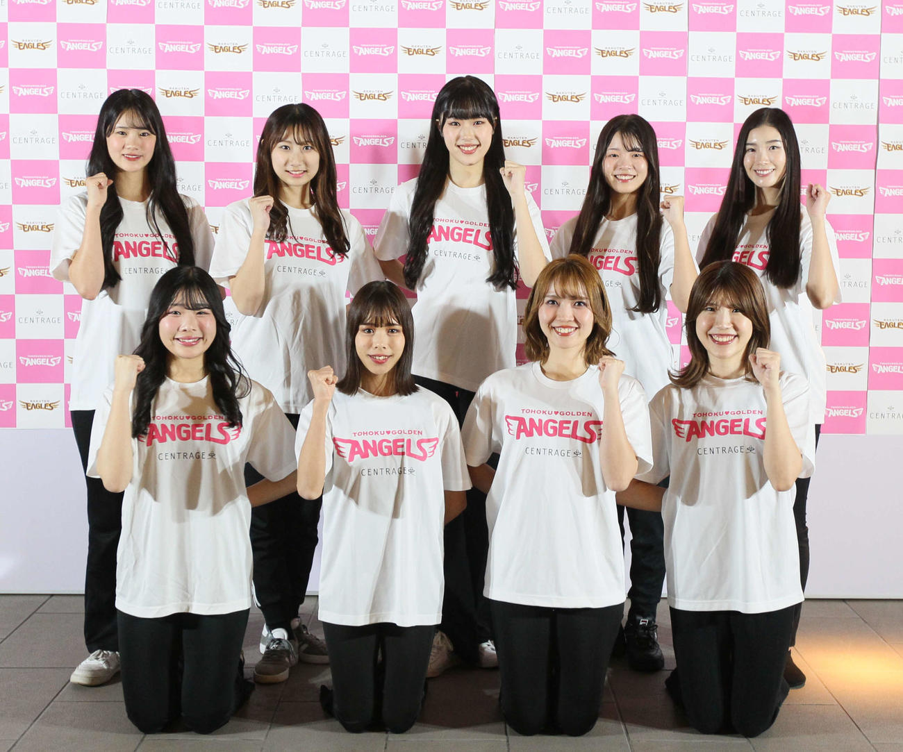 最終オーディションで合格した東北ゴールデンエンジェルス2025ルーキーメンバー（撮影・高橋香奈）