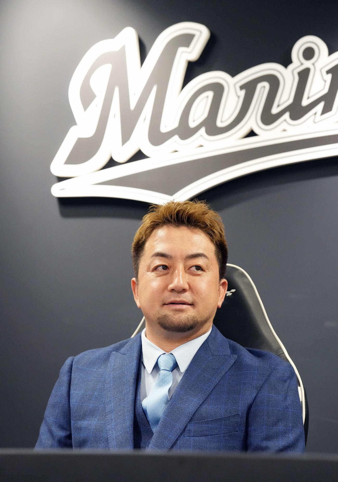 契約更改を終え結婚を発表したロッテ沢村（撮影・小沢裕）