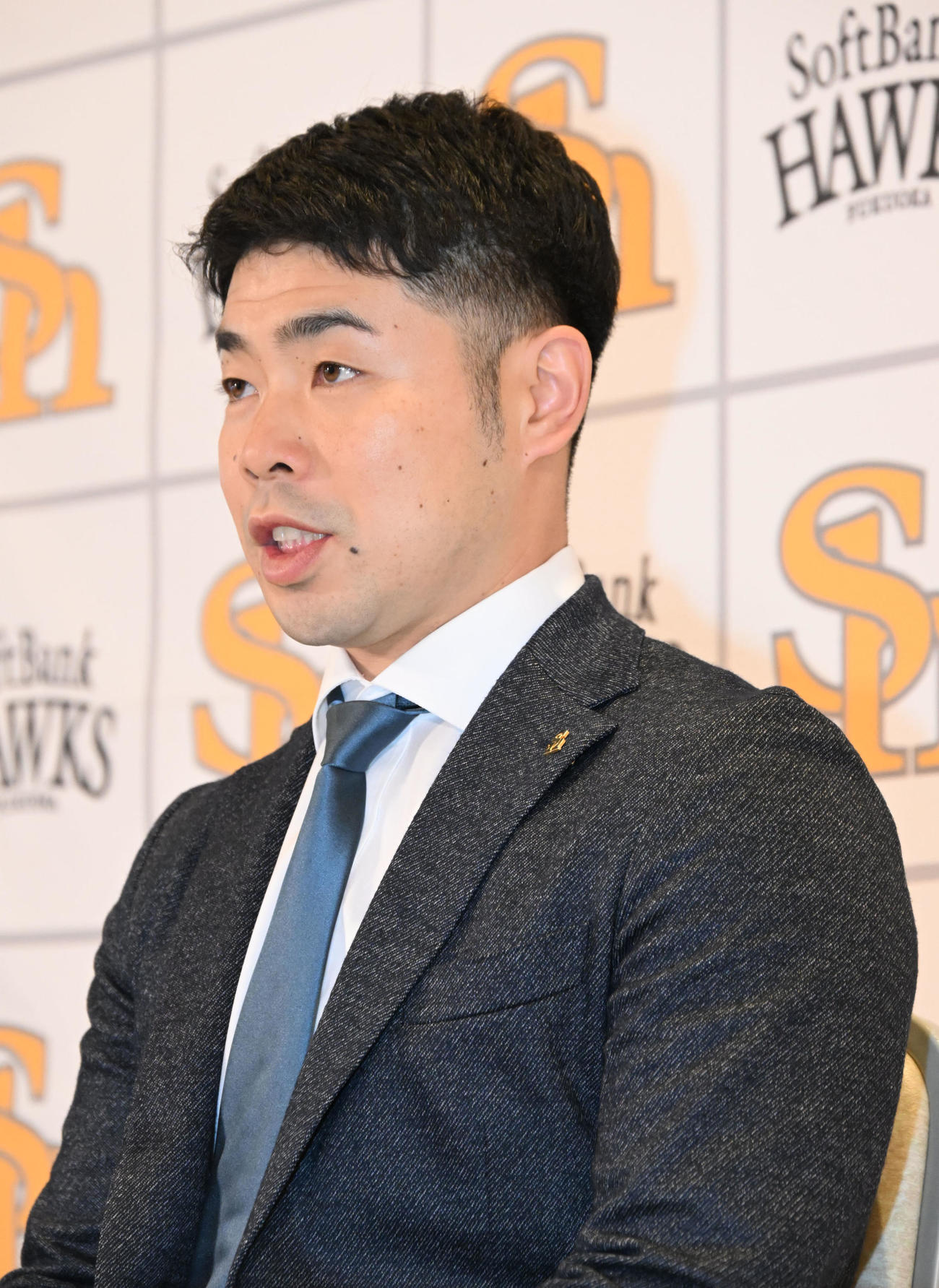 ソフトバンク近藤健介（2024年11月撮影）