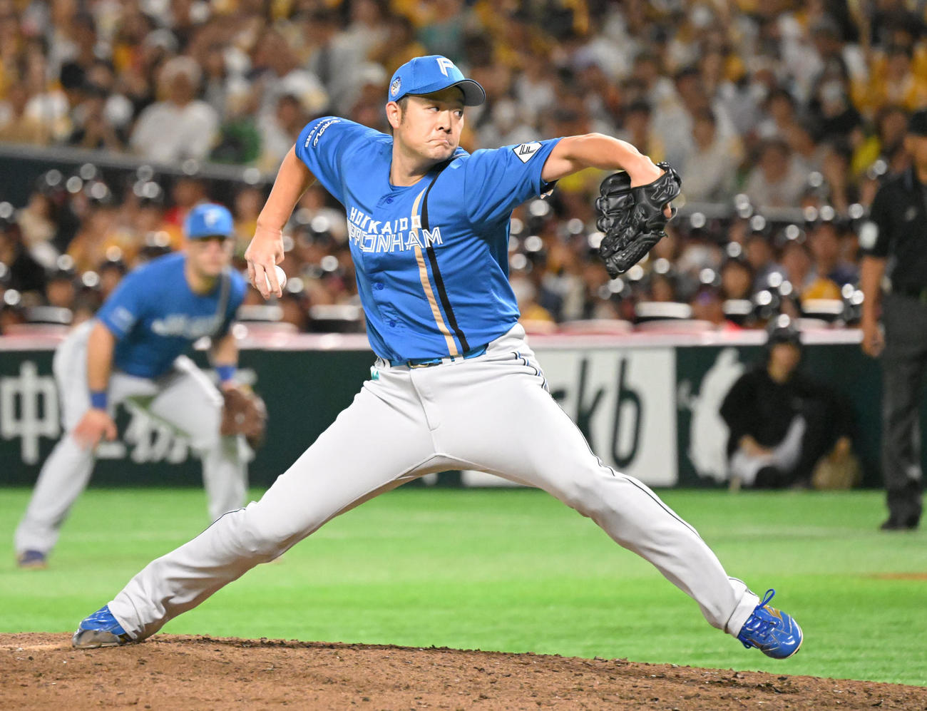 日本ハム斉藤友貴哉（2024年10月18日撮影）
