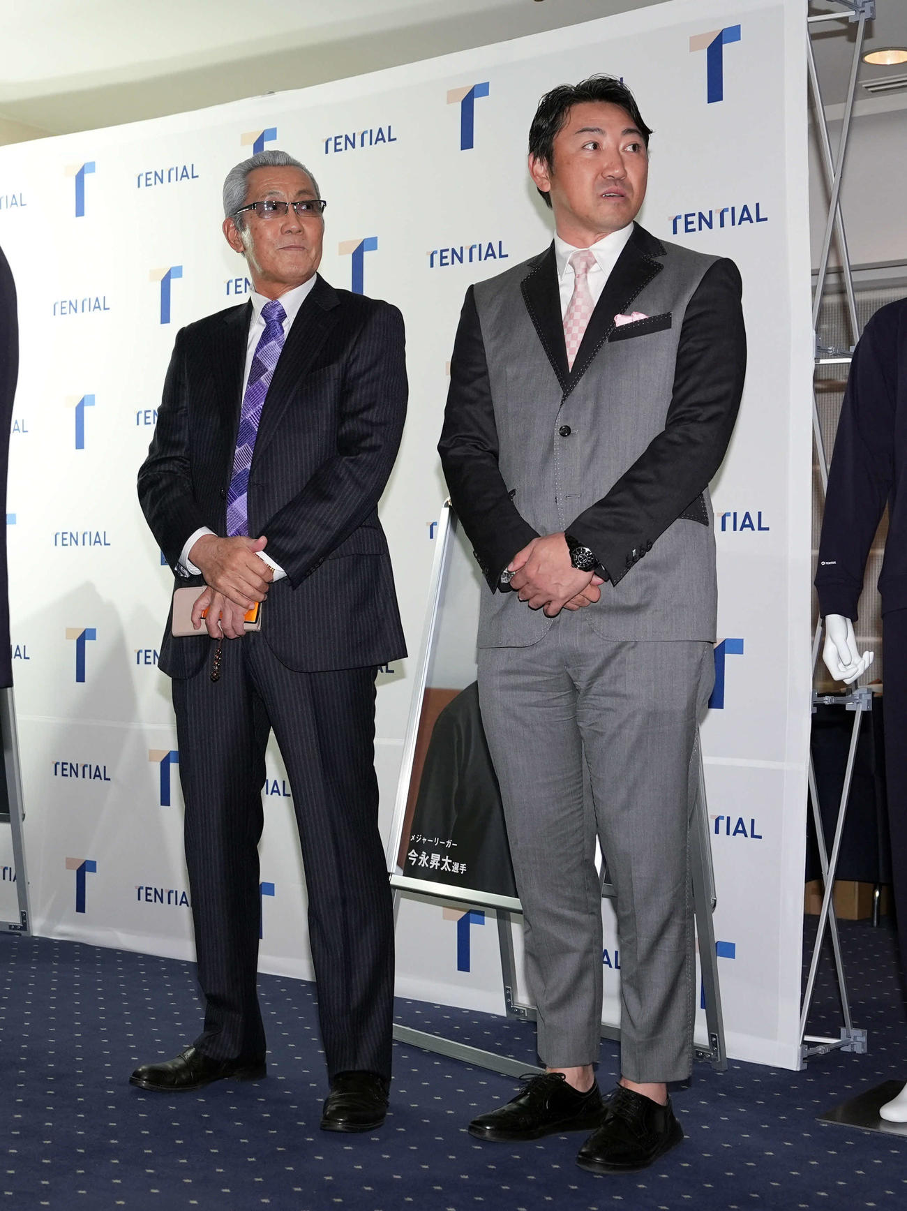 谷繁氏の野球殿堂入り記念パティーに出席した森氏（左）と内川氏（撮影・たえ見朱実）