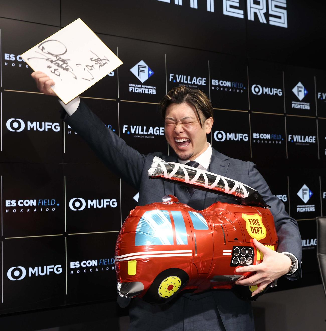 来季、「火消し役」として活躍を誓う日本ハム池田（撮影・黒川智章）