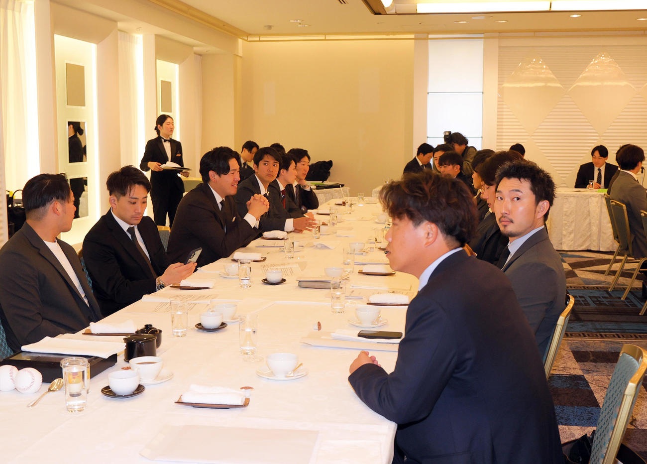 大阪市内で行われたプロ野球選手会総会（撮影・上山淳一）