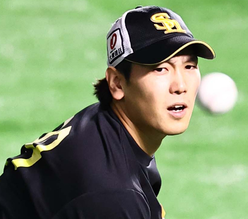 ソフトバンク石川柊太（2024年10月撮影）