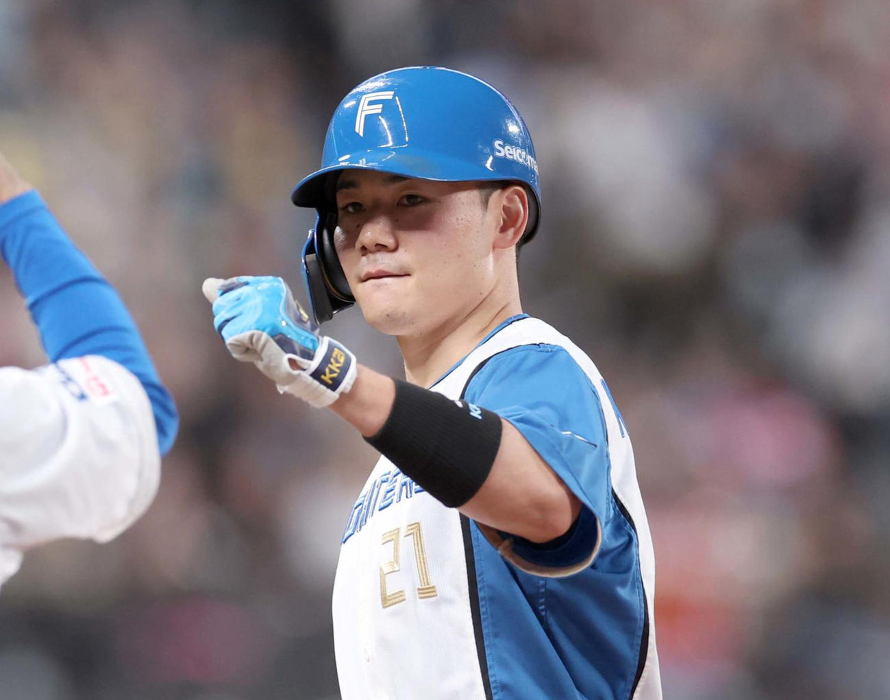 日本ハム清宮幸太郎（2024年10月13日撮影）