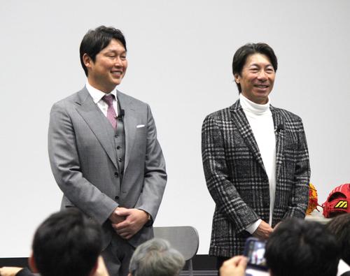 【ヤクルト】高津臣吾監督が新井監督とトークショー「僕は昔、新井監督よりカープファンだった」