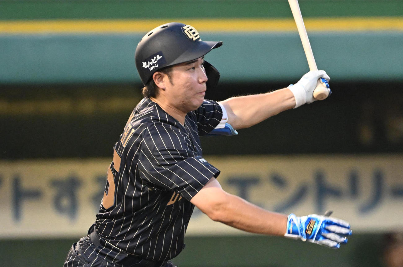オリックス山足達也（2024年7月21日撮影）