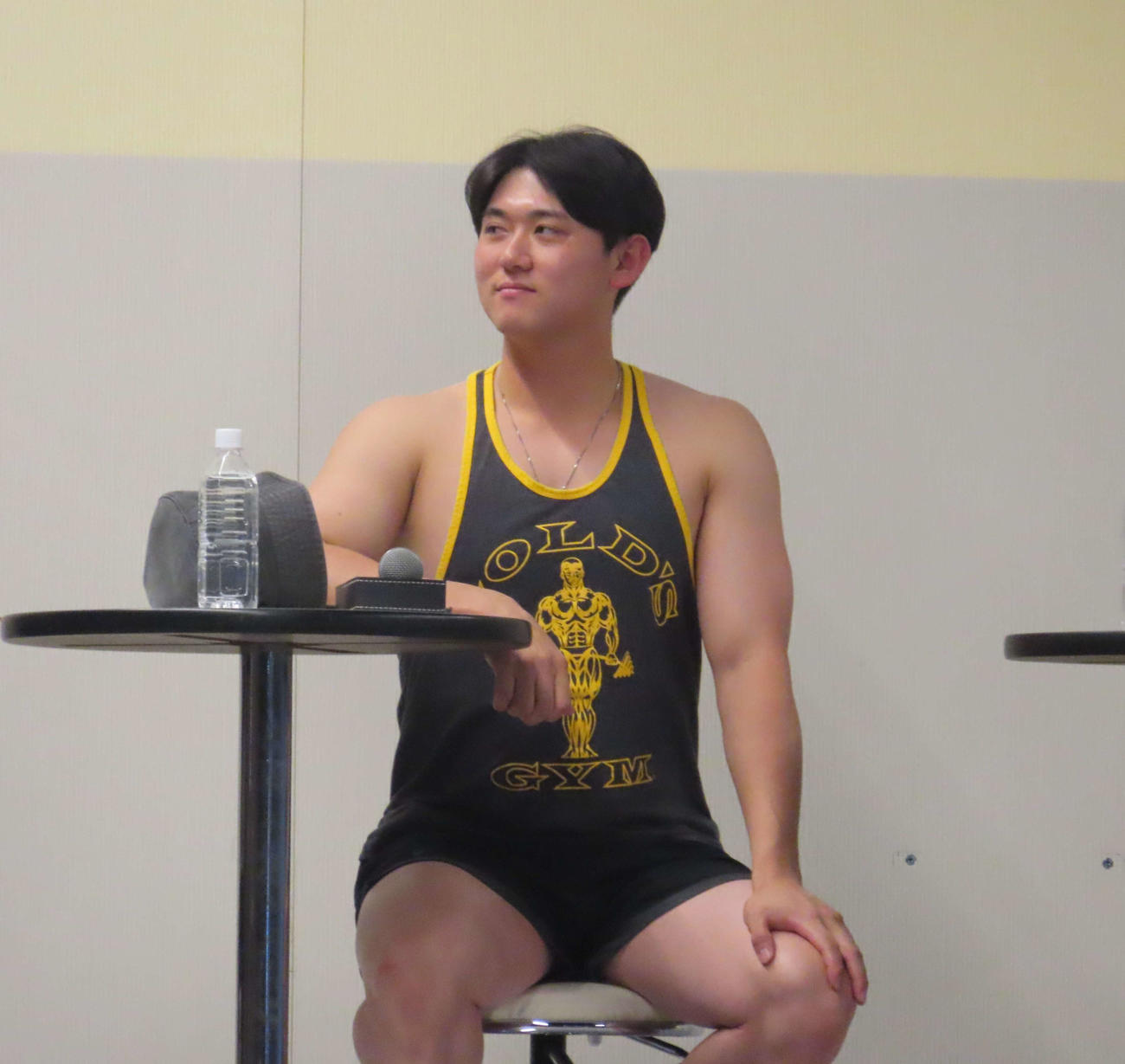 「GIANTS Day Special 2024 inよみうりランド」のトークショーに参加した巨人平内（撮影・水谷京裕）