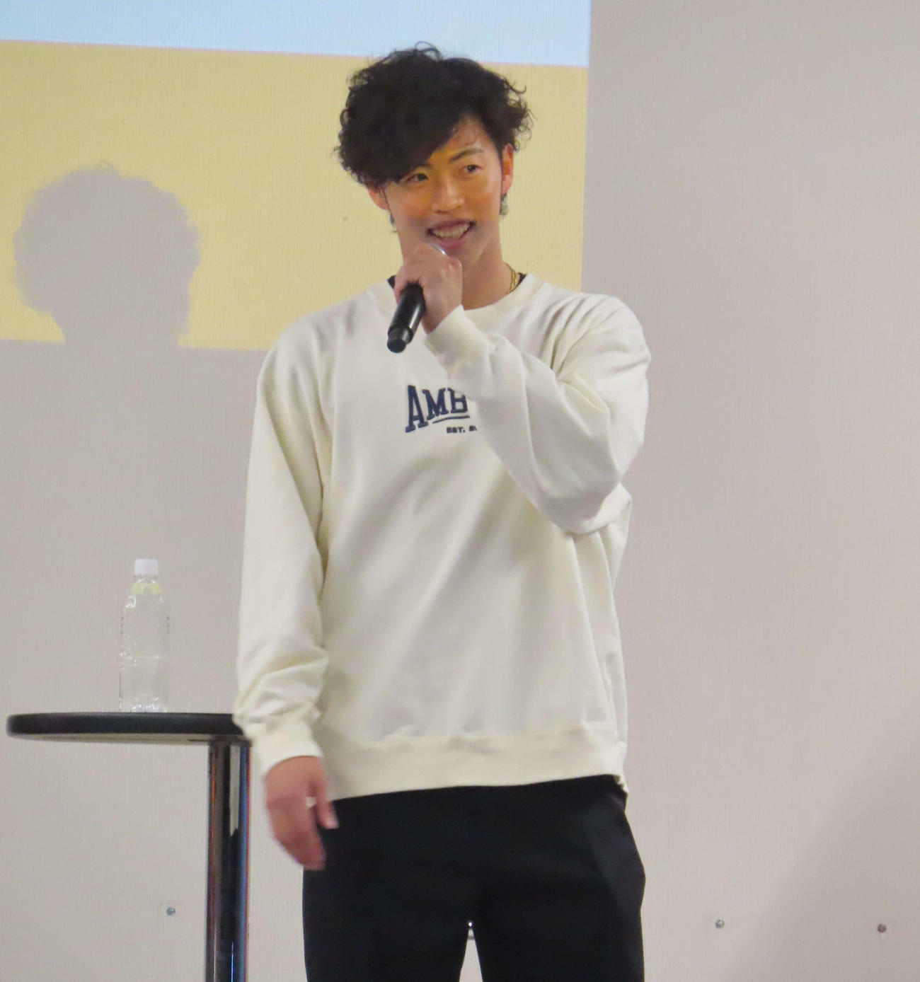 「GIANTS Day Special 2024 inよみうりランド」のトークショーに参加した巨人森田（撮影・水谷京裕）