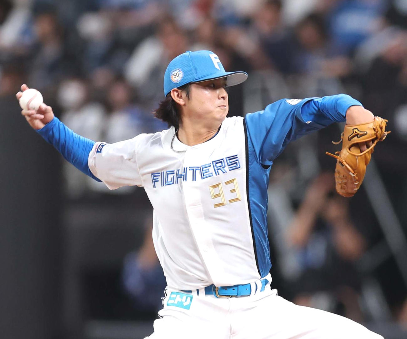 日本ハム田中瑛斗（2024年撮影）