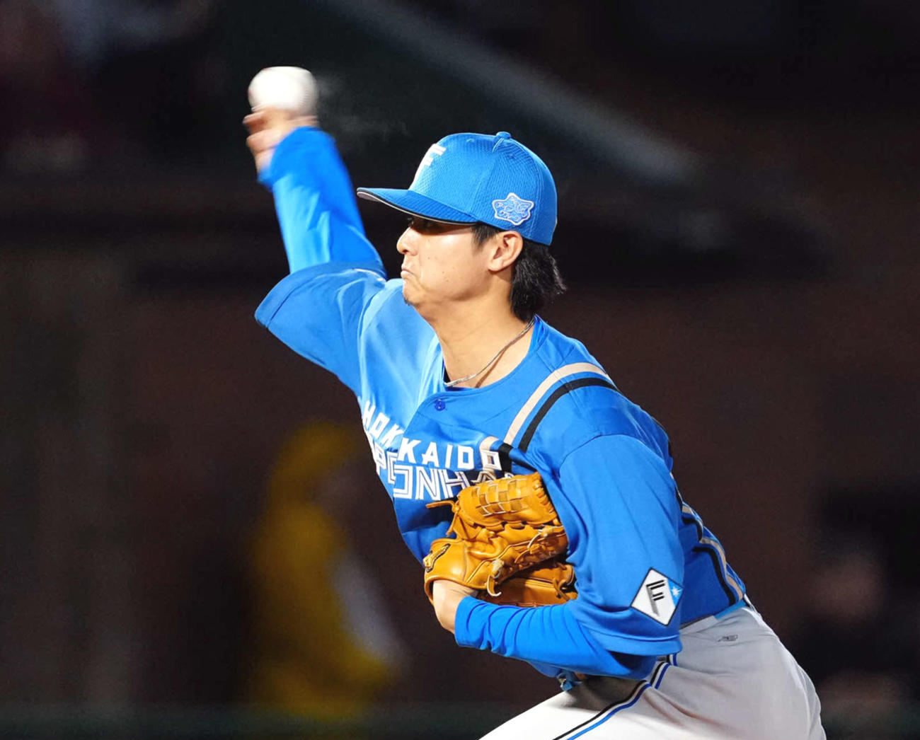 日本ハム田中瑛斗（2024年撮影）