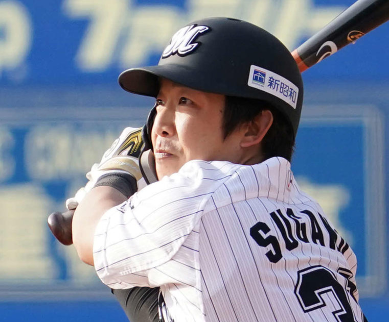 ロッテ菅野剛士（2021年4月1日撮影）