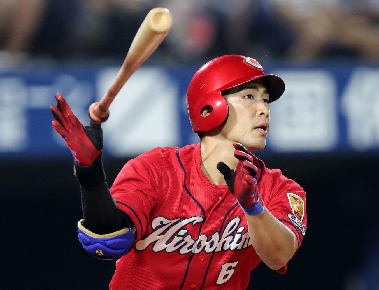 広島時代の安部友裕氏（2019年8月16日撮影）
