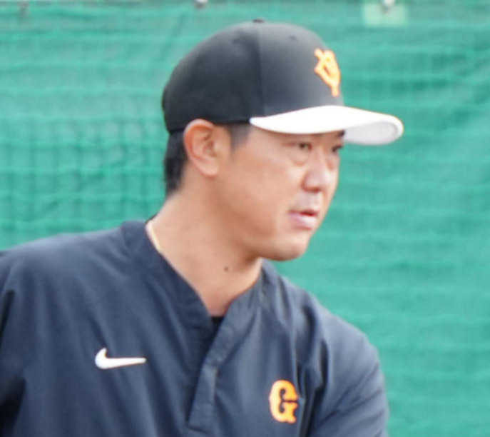 巨人内海哲也投手コーチ（2024年2月撮影）