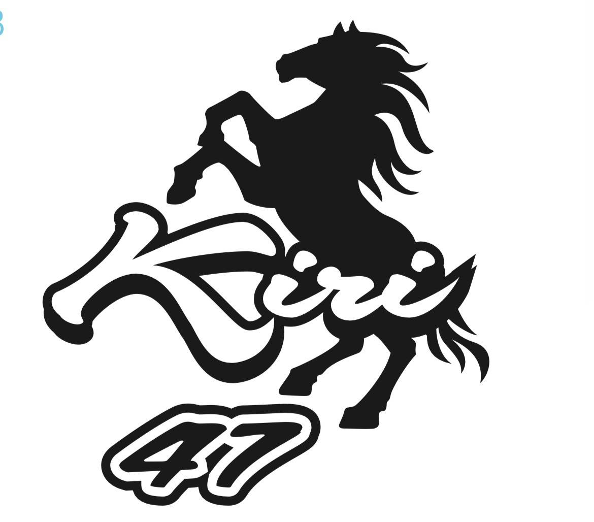 阪神桐敷が来季使用する馬をかたどったロゴマーク（ミズノ提供）