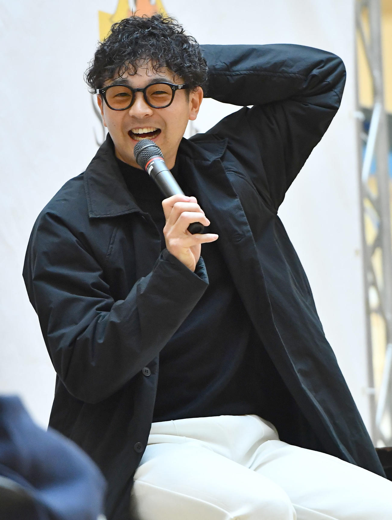 トークショーを行うソフトバンク川瀬（撮影・岩下翔太）
