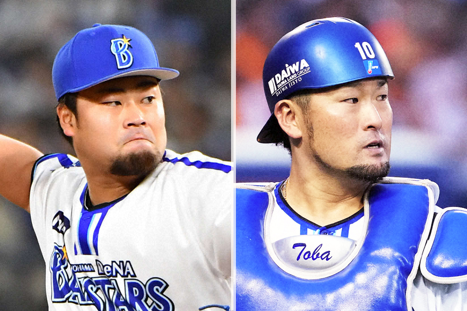 伊勢大夢（左）と戸柱恭孝