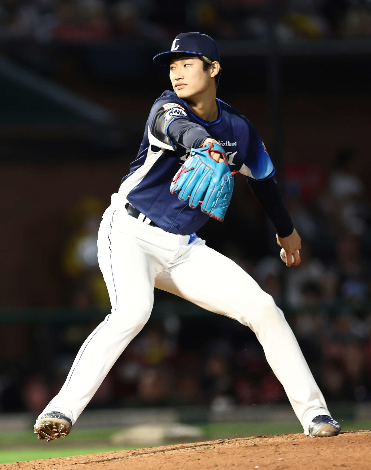 西武羽田慎之介（2024年10月9日撮影）