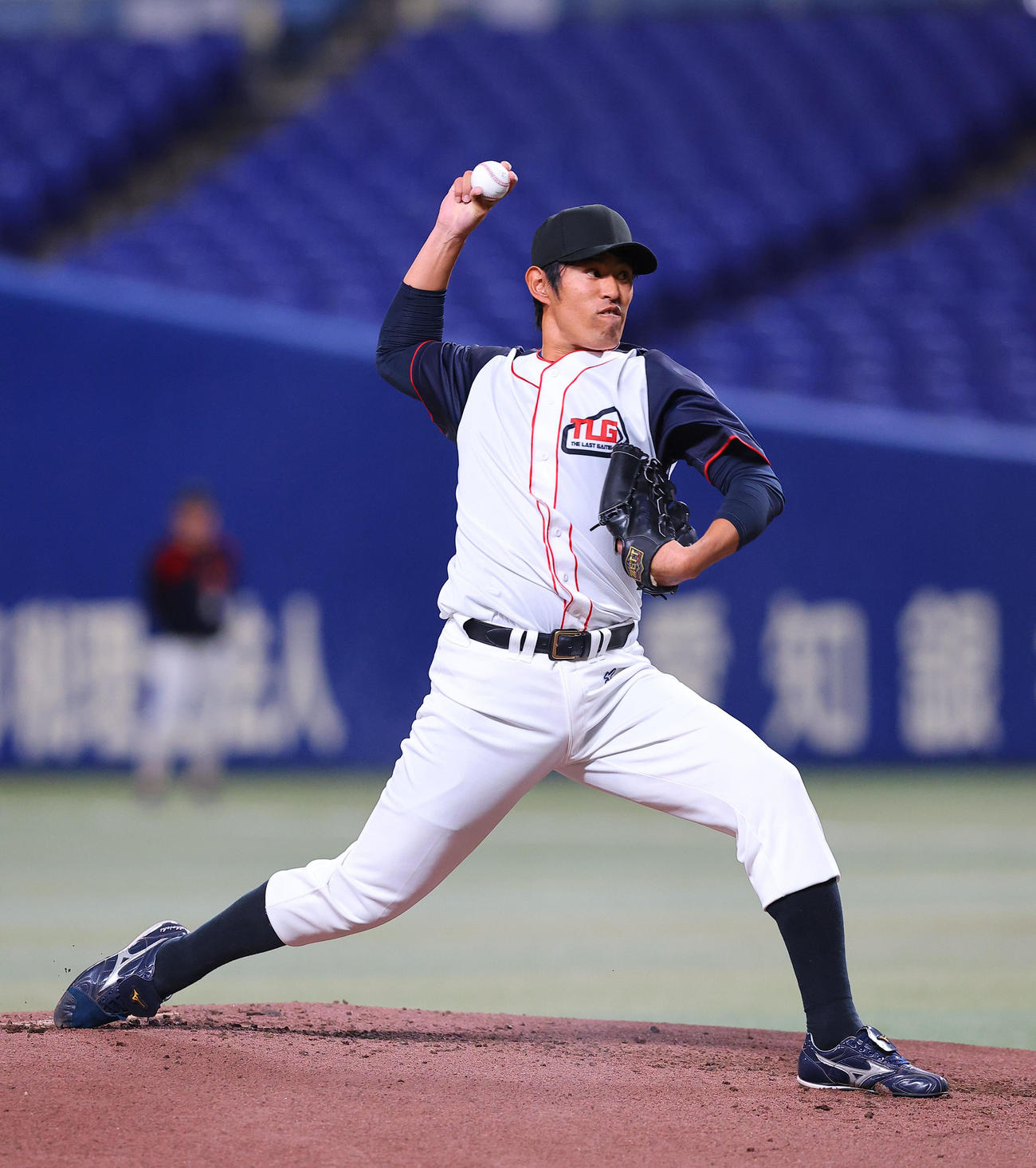 EAST　HOPES対WEST　DREAMS　EAST　HOPES先発の井納（撮影・藤尾明華）
