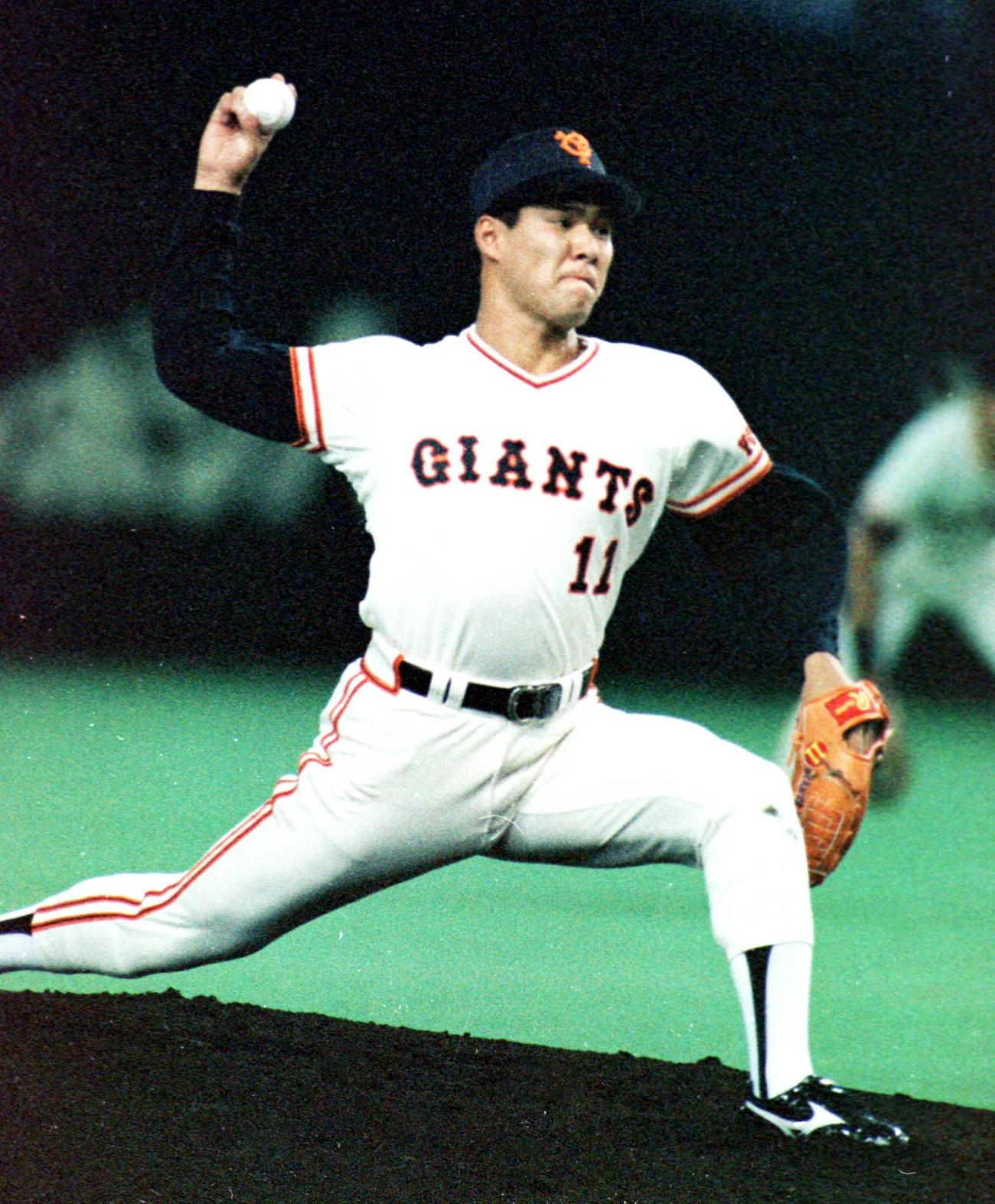 巨人斎藤雅樹（1990年撮影）