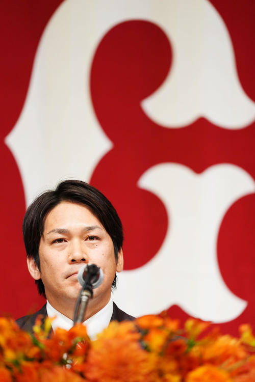 巨人】甲斐拓也が入団会見「もう1度野球選手として、ここからスタート