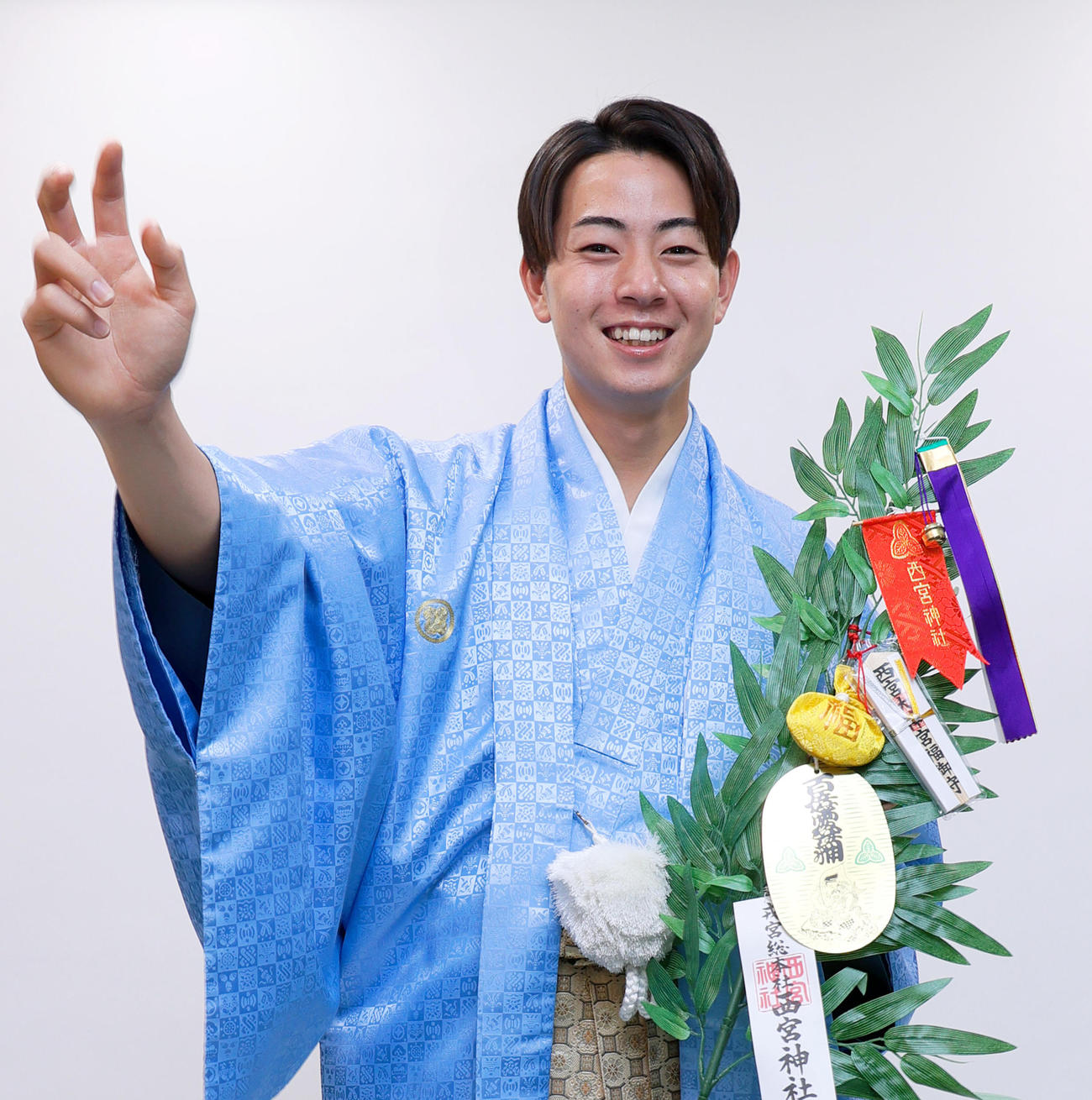 「十日えびす」のポスター撮影を行った阪神下村