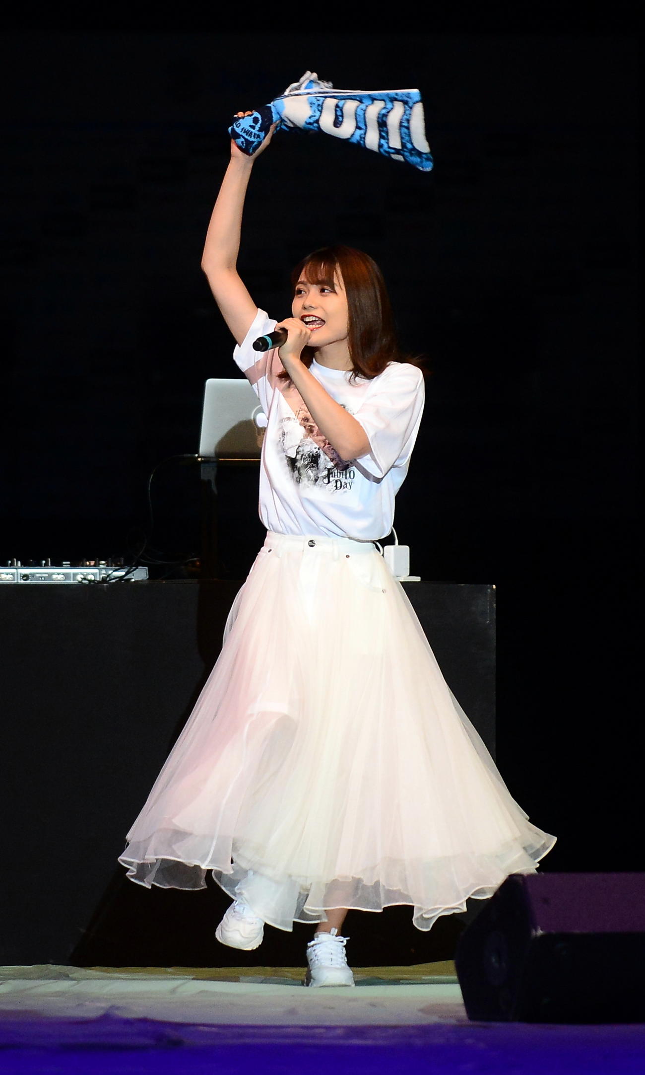 19年、J1磐田感謝イベント　会場を盛り上げる足立佳奈